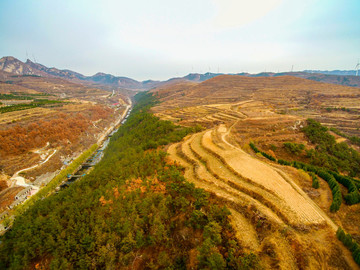 航拍海陽地雷戰(zhàn)旅游景區(qū)