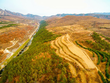 航拍海陽地雷戰(zhàn)旅游景區(qū)