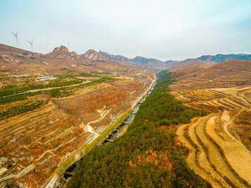航拍海陽地雷戰(zhàn)旅游景區(qū)