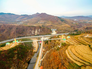 航拍海陽地雷戰(zhàn)旅游景區(qū)