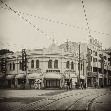 老上海南京路街景