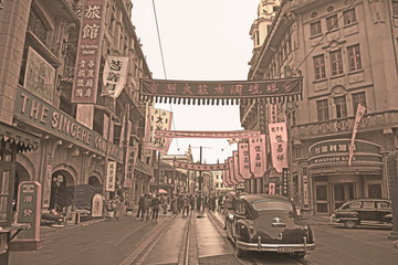 老上海街景