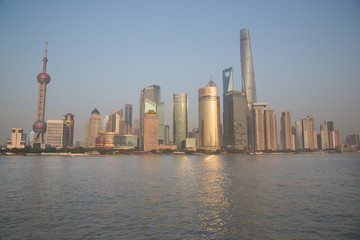 上海陸家嘴全景自然光線