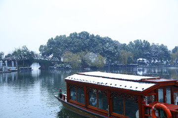 杭州西湖雪景