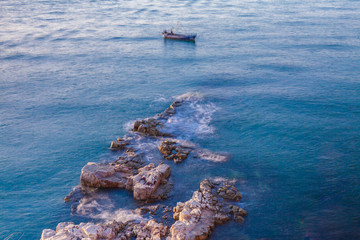 煙臺(tái)蓬萊長(zhǎng)山島海岸礁石風(fēng)光41