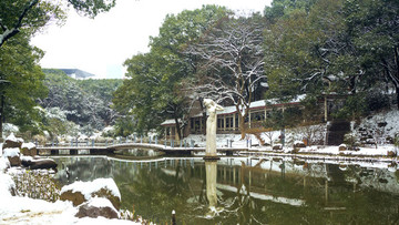 公園雪景