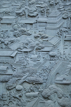 古代百井坊浮雕