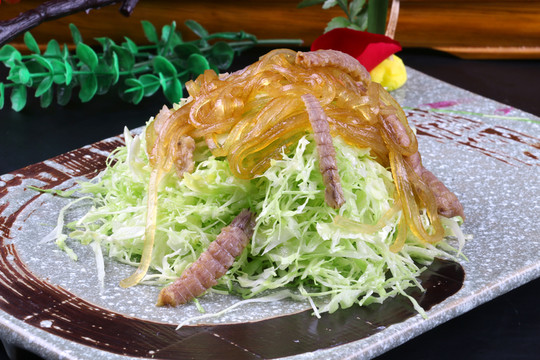 蝦爬白菜粉