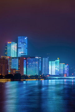 福建福州閩江夜景