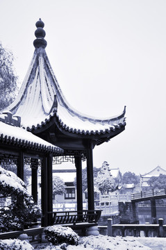 匯通亭雪景
