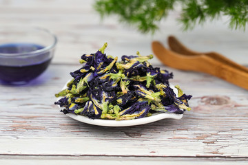 蝶豆花花茶