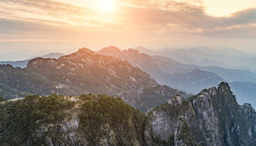 黃山晚霞