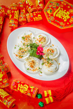 年夜飯清蒸扇貝