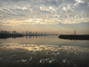 廈門(mén)集美杏林灣的早晨