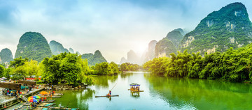 桂林陽朔遇龍河風(fēng)光