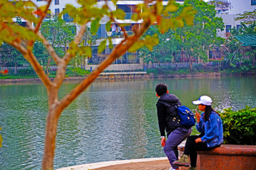 深圳大梅沙奧特萊斯湖畔風(fēng)景