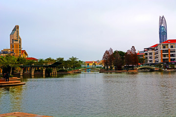 深圳大梅沙奧特萊斯湖畔風(fēng)景