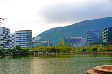 大梅沙奧特萊斯湖畔風(fēng)景