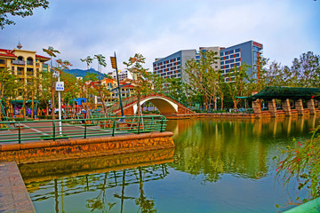 深圳大梅沙奧特萊斯湖畔風(fēng)景