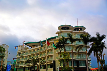 海邊建筑風景
