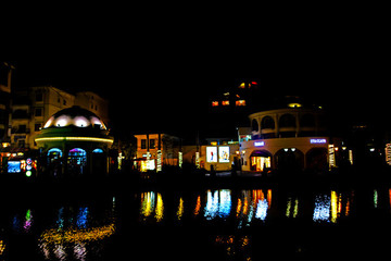 湖畔夜景夜色