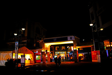 街頭夜色商業(yè)街