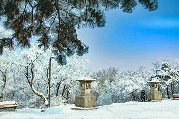 望溪公園冰雪