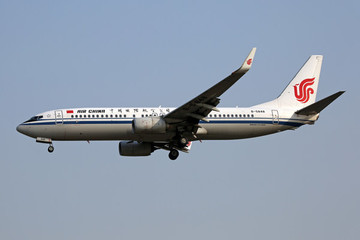 中國國際航空飛機降落