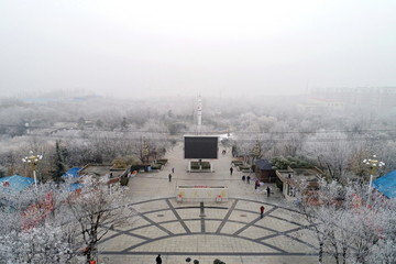 航拍運城航天公園