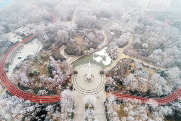 航拍運城航天公園