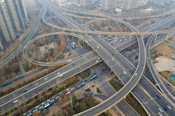 航拍濟(jì)南燕山立交橋00
