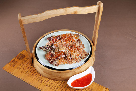 芝麻香翠雞