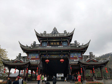 街子古鎮(zhèn)廊橋