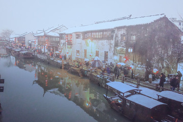 江南古鎮(zhèn)雪景