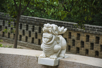 龍生九子老四門(mén)頭蒲牢玉石雕