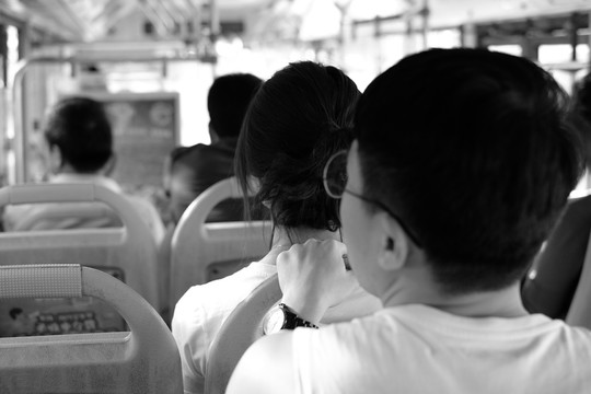 公交車上