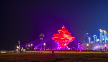 青島五四廣場夜景