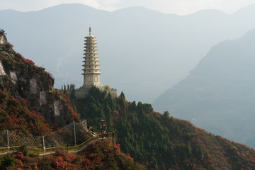 巫峽風(fēng)光巫峽鎮(zhèn)水塔