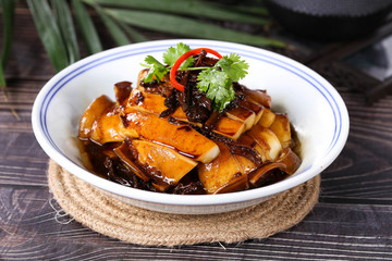 筍麩菜烤目魚