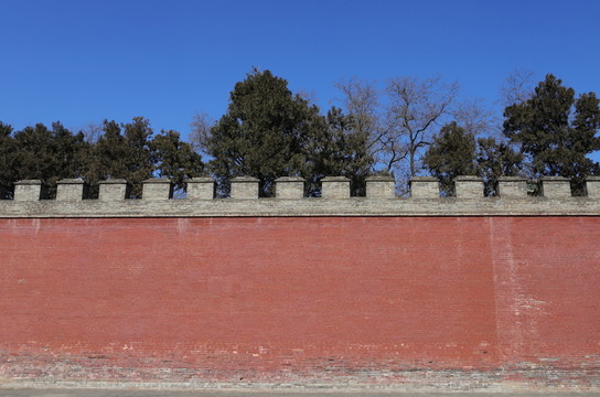 古建筑圍墻素材