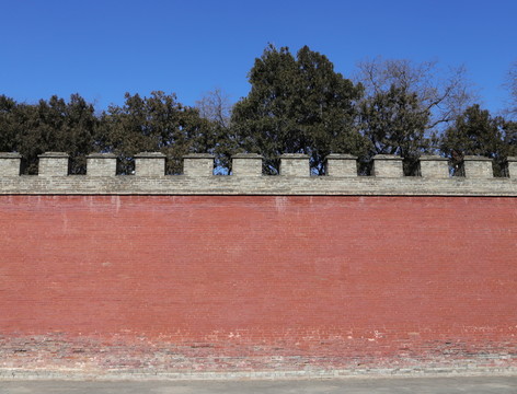 古建筑圍墻素材