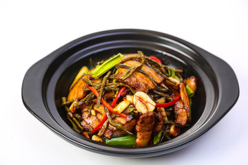 干豆角燜五花肉