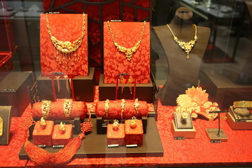 金店櫥窗展示