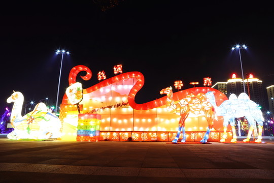 一帶一路彩燈