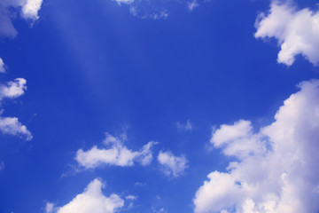 白云藍天