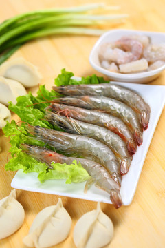 手打鮮蝦水餃