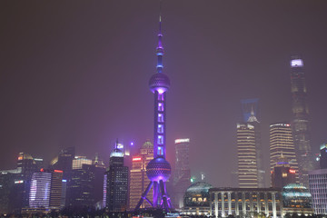 上海陸家嘴夜景