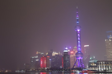 上海陸家嘴夜景