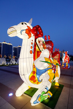 一帶一路花燈