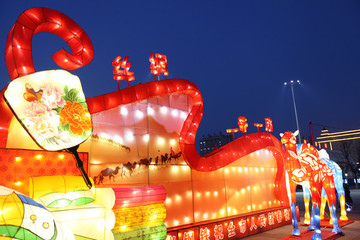 一帶一路花燈